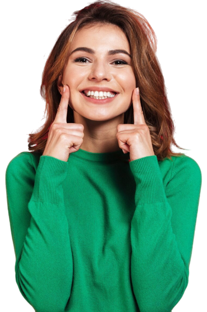 Smiling woman representing dental and facial aesthetic results at Dentova Clinic in Guwahati.